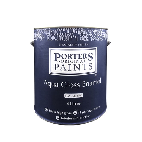 Porter's Paints Aqua Gloss Enamel Standard 4L